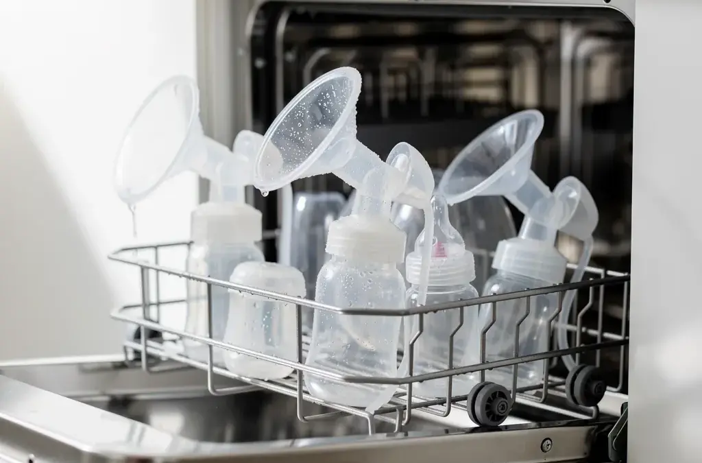 Milchpumpe Reinigung in der Spülmaschine für hygienische Pflege und Langlebigkeit