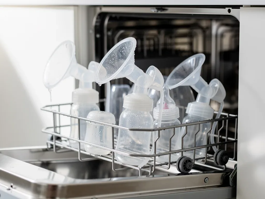 Milchpumpe Reinigung in der Spülmaschine für hygienische Pflege und Langlebigkeit