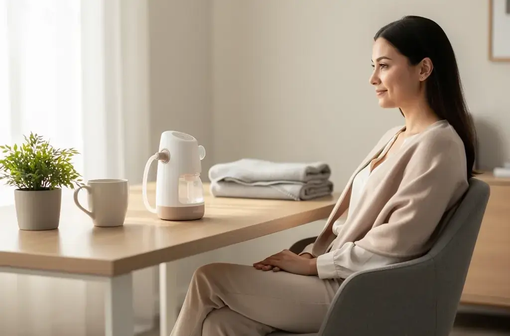 Milchpumpe für berufstätige Mütter - ergonomisch, leise und tragbar für flexibles Stillen