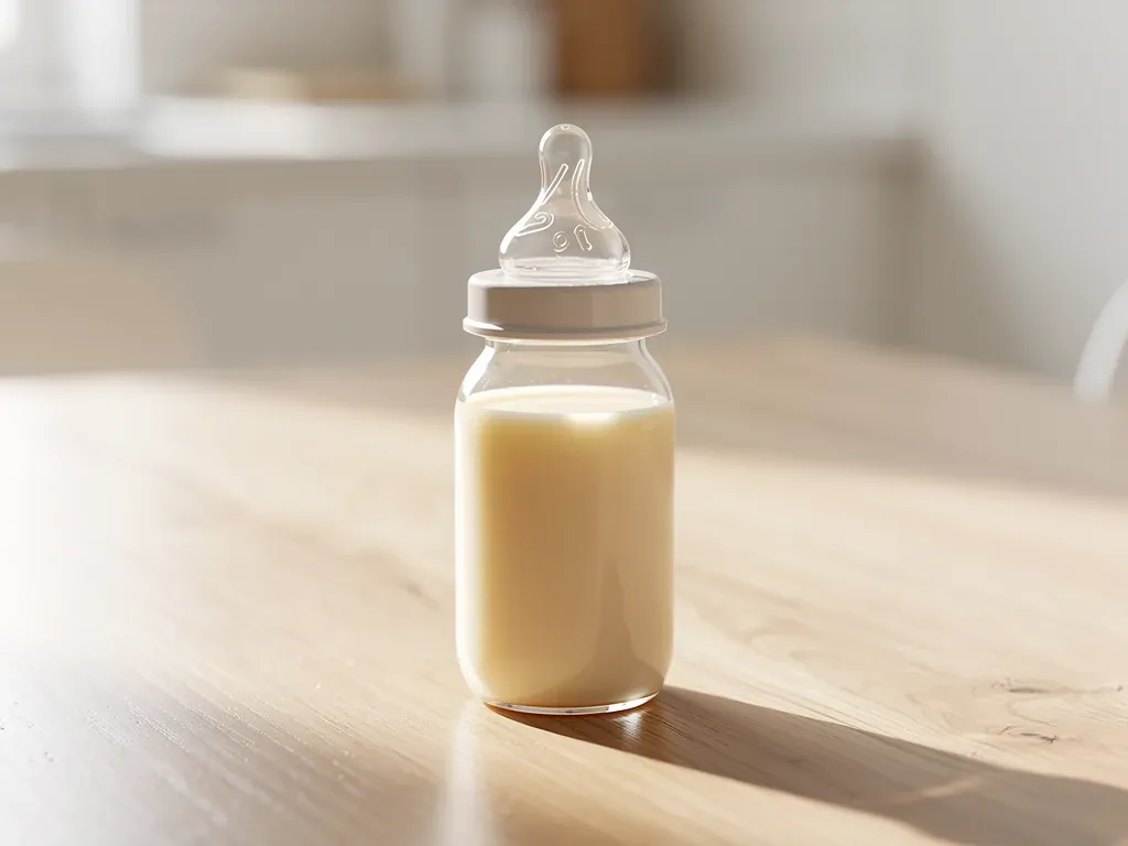 Muttermilchflaschen aus BPA-freiem Material für eine sichere Fütterung von Babys