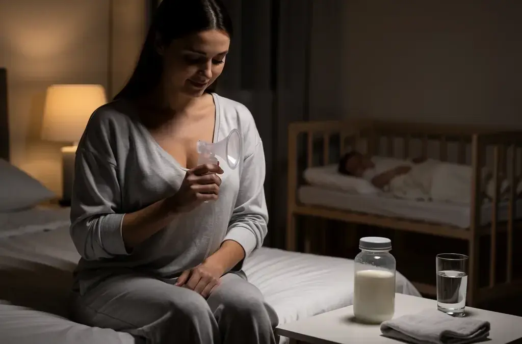 Muttermilch nachts abpumpen für berufstätige Mütter mit hilfreichen Tipps