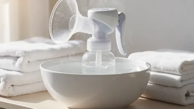 Muttermilchpumpe desinfizieren zur Gewährleistung der Gesundheit des Babys