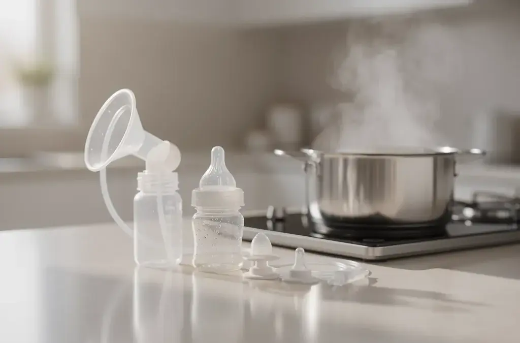 Muttermilchpumpe sterilisieren Tipps zur sicheren Reinigung für Babys Gesundheit