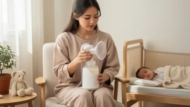 Beispielhafte Milchpumpe im Alltag für Anfänger mit Pumpplan