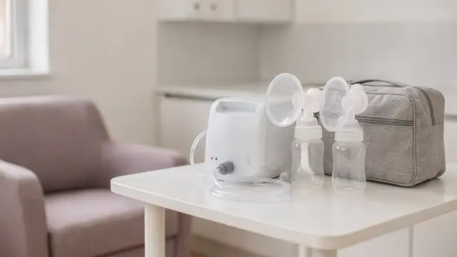 Milchpumpe mieten: Elektropumpe, Schläuche und Flaschen als Mietset in ruhiger Klinikumgebung
