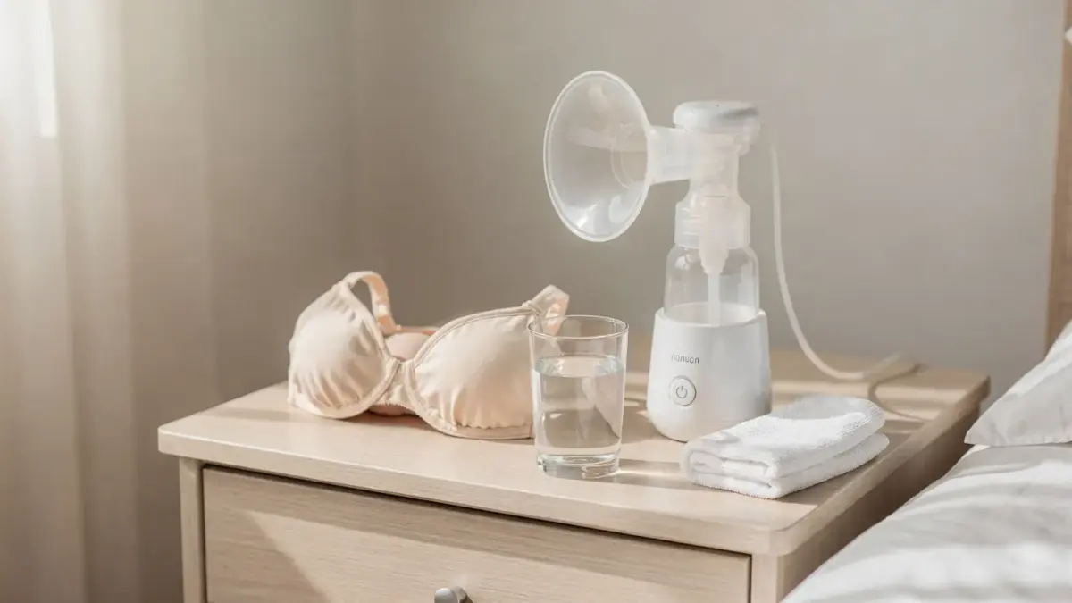 Stillleben mit Milchpumpe und Zubehör zum Thema Power Pumping und Milchbildung