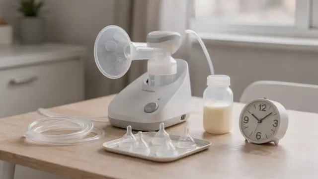 Elektrische Milchpumpe und Zubehör zum Thema Mehrbedarf beim Pumpen
